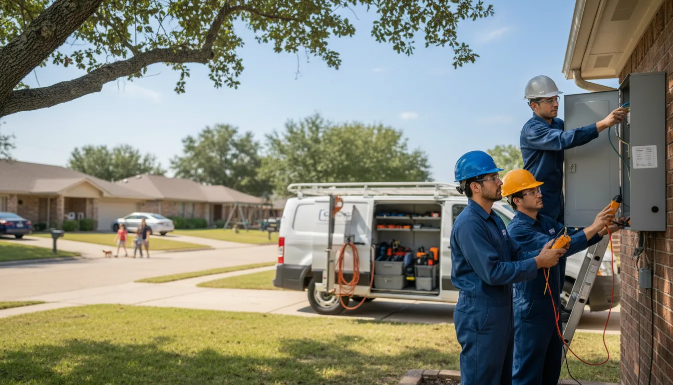 Certified electrician providing emergency electrical services in Buhl, AL
